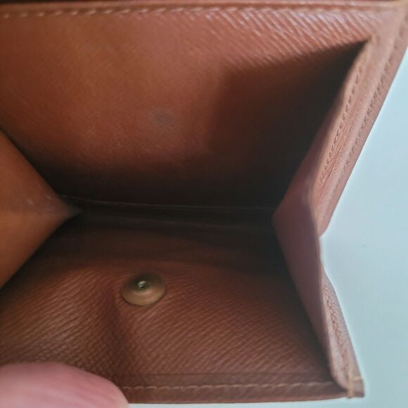Vintage Louis Vuitton Men's LV Brown Bi-Fold Leather Wallet Monogram Card Bill - Picture 7 of 12